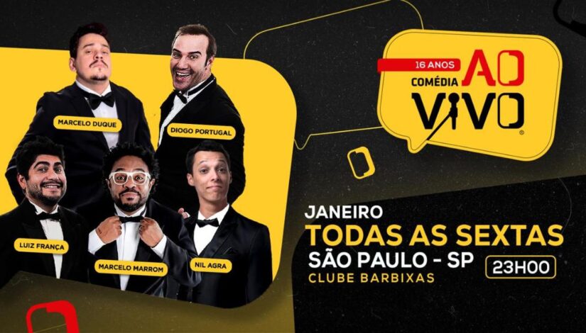 Stand-up “Comédia ao vivo”, Clube Barbixas 04/07