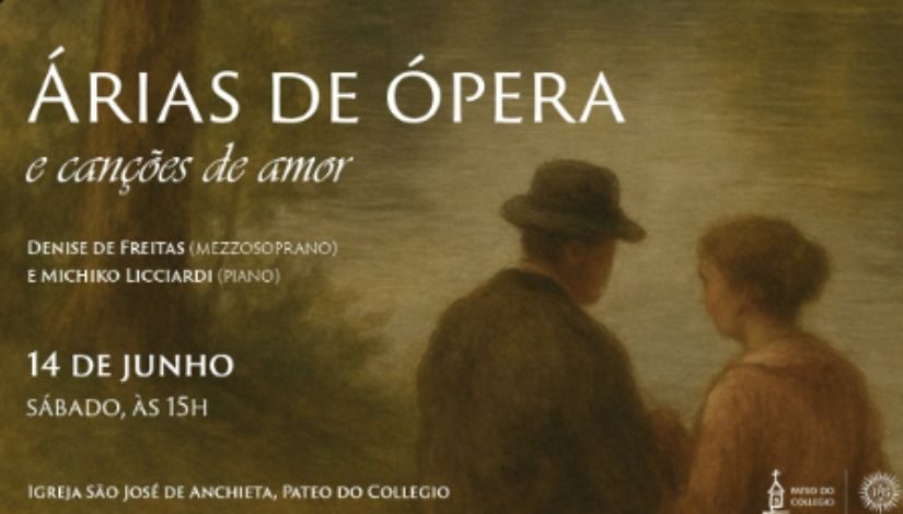 Música no Pateo apresenta “Árias de ópera e canções de amor”, Pateo do Collegio