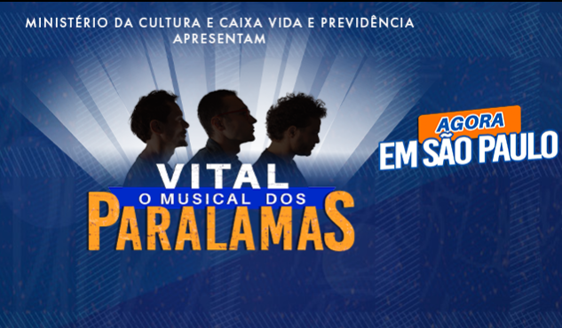 Vital - O Musical dos Paralamas (sábado, 14 de junho às 20h)