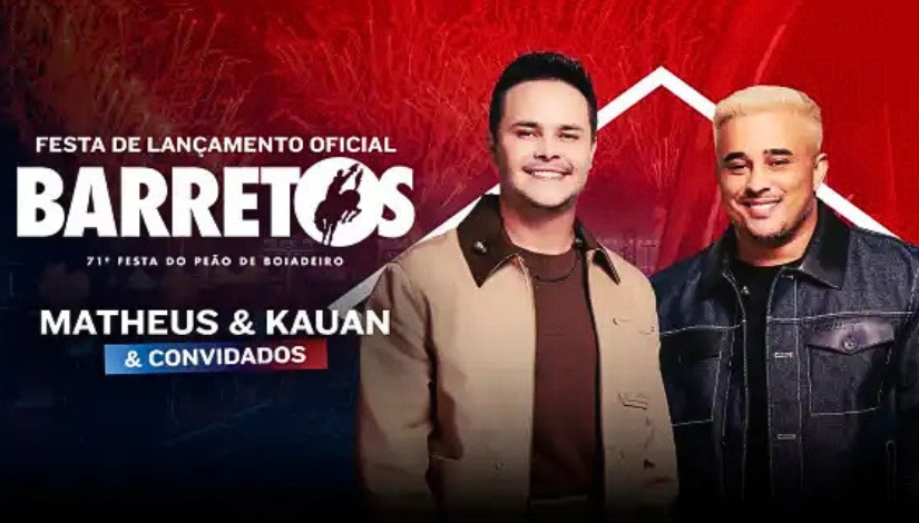 Lançamento da Festa do Peão de Barretos 2026 com Matheus & Kauan - Villa Country