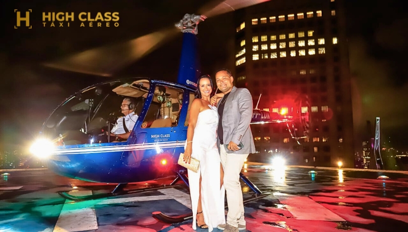 Passeio de Helicóptero VIP Deluxe - High Class Táxi Aéreo
