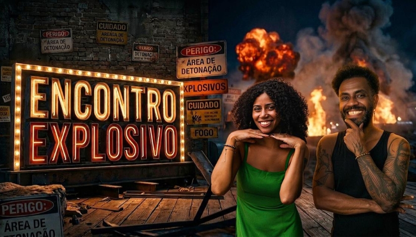 André D'Lucca e Gessica Ferreira em Encontro Explosivo